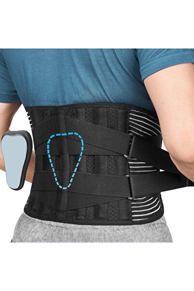EvrikaUnity Centura Lombara Premium cu Pad, Suport vertical 360°, Marimea XXL...