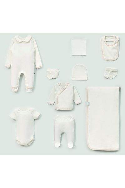 LOVE MAXX Cotton 10-Piece Hospital Release Newborn 0-3Month Baby Set