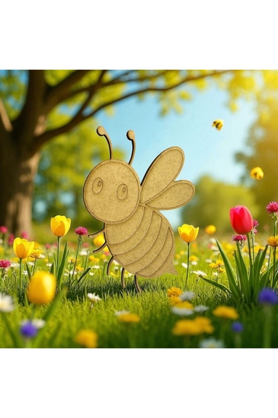 Home Çocuklar İçin Yaratıcı Boyama Mıknatıslı Figürleri 3 mm Ham Ahşap MDF