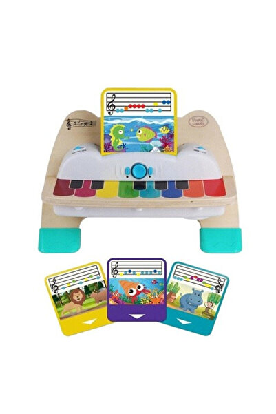 Toy Pian din lemn cu funcție tactilă fără clape Magic Touch