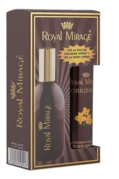 ROYAL MIRAGE EDC 120ml Plus Original Body Spray 200ml (Combo Pack)