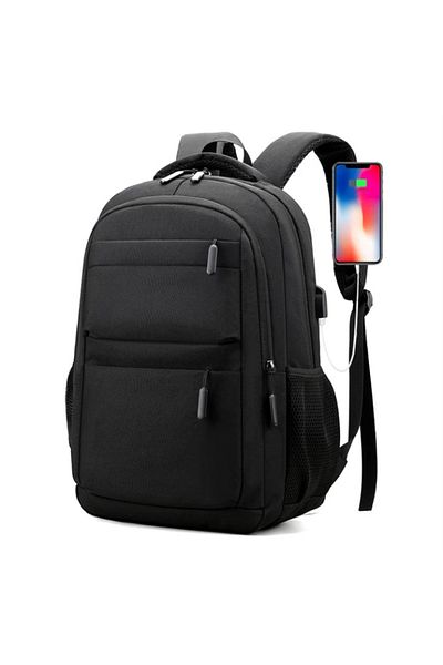OEM backpack with pockets and space for laptop, with USB charging port, -resistant, unisex, 15.6 inch,