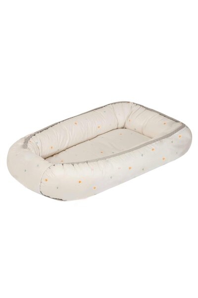 Amy - Suport de dormit Babynest, 70x45 cm, Airy Heart Bej