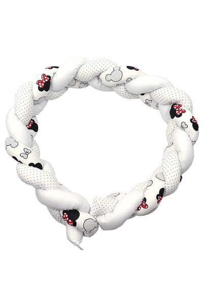 Amy Braided Bumper bed side guard, velcro closure, Miki Cotton, 180X21 cm