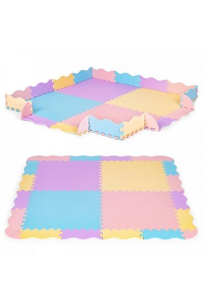 iplay Salteluta de joaca cu pereti 24 elemente 141.5 x 141.5 cm 6402