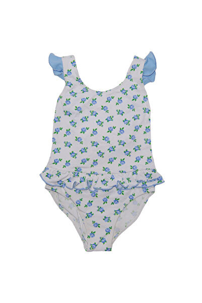 Mitty James Blue Rose One-Piece Swimsuit, Mitty James, 3-4 Years