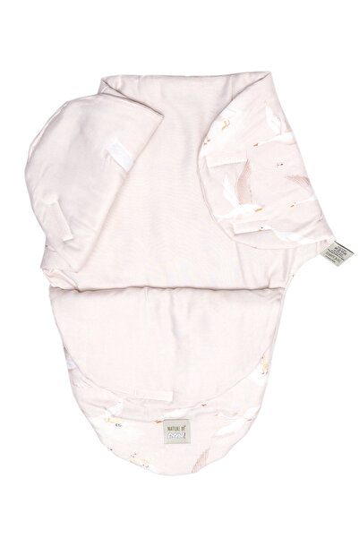 OEM Swaddling system, Baby swaddle made of Cotton with BabySoft anti-allergic filling, Beige Gang