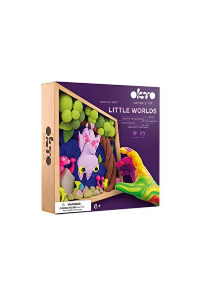 OKTO Σετ δημιουργικής ξυλείας & χειροτεχνίας - Μικροί Κόσμοι, 21*21εκ. - Νυχτ...