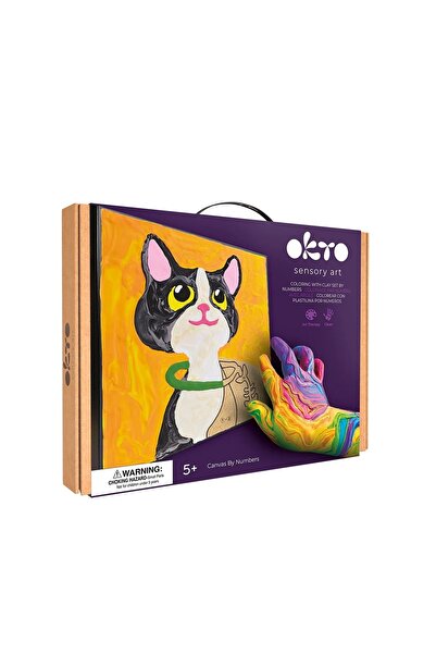 OKTO Set pictura cu argila usoara, 29*29 cm - Cat