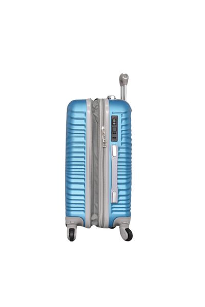 MECH PERFECT LİNE Trolley, Perfect line, ABS, 55x23x37 cm, Extender, Removable wheels, Blue/Grey