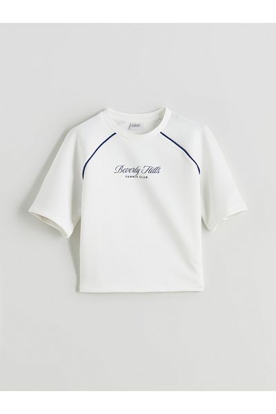 LC Waikiki Crew Neck Soft Touch Girls' T-Shirt and Shorts