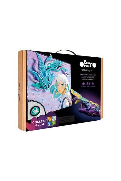 OKTO Set pictura 3D cu argila usoara, 29*29cm - Manga - Air
