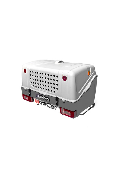 Aragon Cutie portbagaj pe carligul de remorcare Towbox V1 DOG Gri