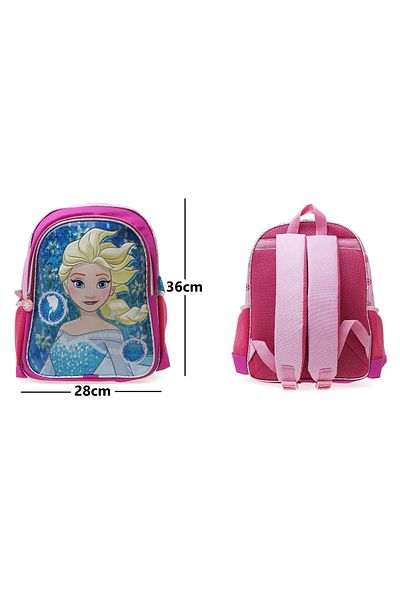 Frozen Licensed Primary School Bag + Lunch Box + Water Bottle School Set