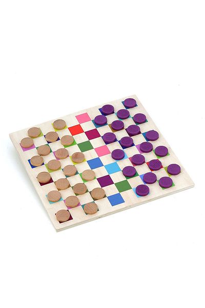 Vilac Rainbow Checkers Game -