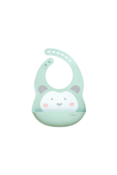 SARO BABY Bavetă din silicon cu buzunar, reglabilă, Sweet & Fun, mentă