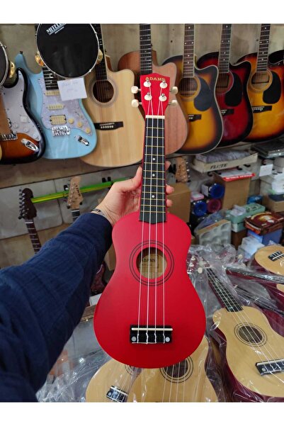 Adams Soprano Ukulele Kırmızı 4 Telli Çocuk Ukulele