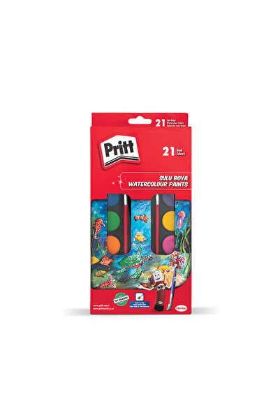 Pritt 21 Renk Suluboya Büyük Tablet