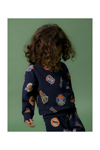 Name it NMMLELAN LS NREG SWEAT BOX BRU