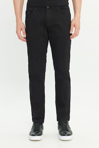 ALTINYILDIZ CLASSICS Schwarze Herren-Hose mit 360-Grad-Stretch in alle Richtungen, bequeme Slim-Fit-Hose