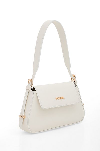 Fossil Бяла дамска чанта за рамо 05FO25Y5059