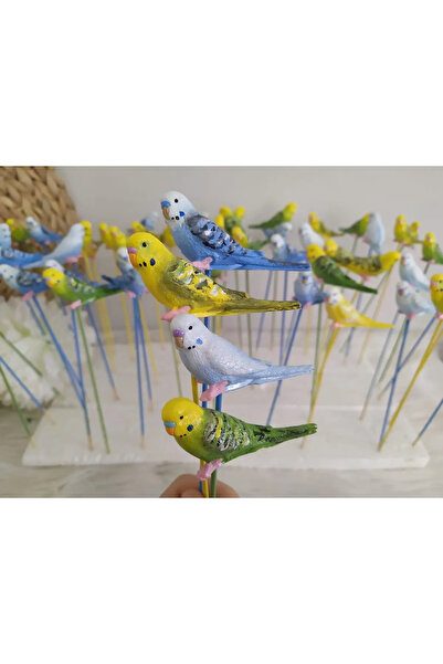 Genel Markalar Muhabbet Kuşu Saksı Süsü 1 adet