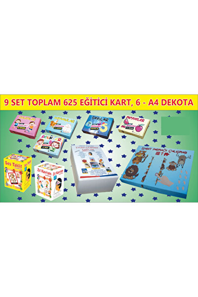 EZBERMATİK Otizm Eğitimi Için Full Takım 9 Set