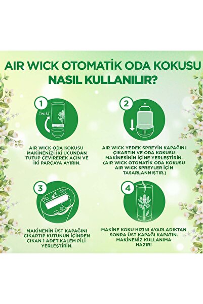 Air Wick Oda Kokusu Freshmatik, Otomatik Sprey Makine Yedek Bahar Çiçekleri 250 ml 1 Adet