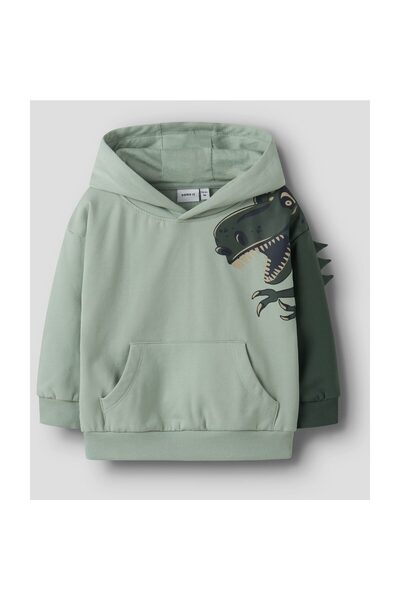 Name it NMMNASH LS NREG SWEAT WH BRU DOBOZ