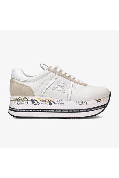 Premiata Pantofi de damă Beth din piele albă