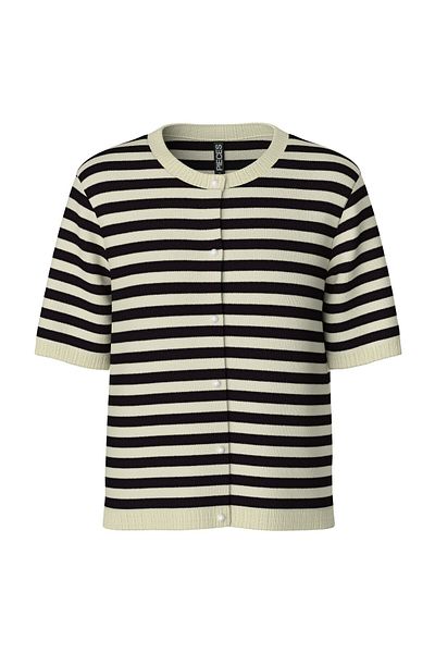 PIECES PCORINA SS STRIPE TRICOT CARDI PWP BC