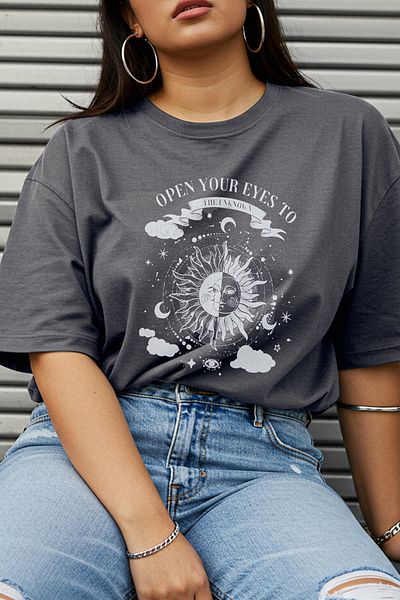 Trendyol Curve Tricou tricotat 100% bumbac cu decolteu antracit TBBSS23BF00030