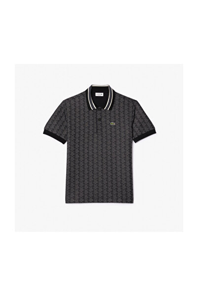 Lacoste POLOS DH1417-00 KOŠILE S KRAJKOVÝM ZDOBENÍM A KRÁTKÝMI RUKÁVY