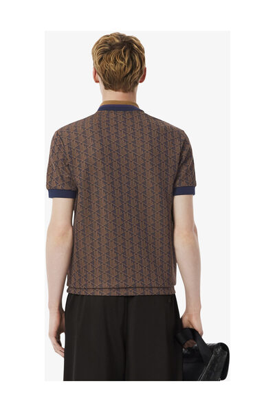 Lacoste POLOS DH1417-00 KOŠILE S KRAJKOVÝM ZDOBENÍM A KRÁTKÝMI RUKÁVY