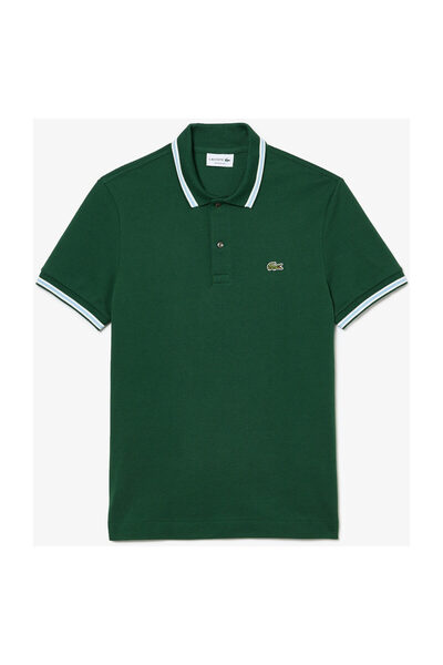 Lacoste POLOS PH9875-00 KOŠILE S KRAJKOVÝM LEMEM A KRÁTKÝMI RUKÁVY