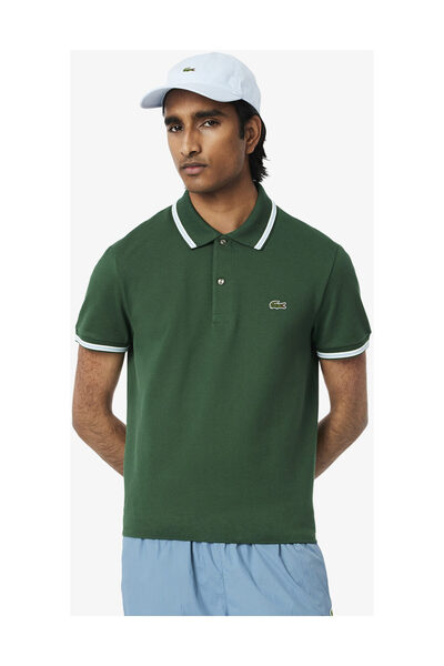 Lacoste POLOS PH9875-00 KOŠILE S KRAJKOVÝM LEMEM A KRÁTKÝMI RUKÁVY