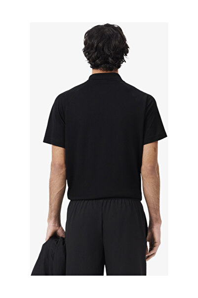 Lacoste Košile s krátkým rukávem a žebrovaným límcem