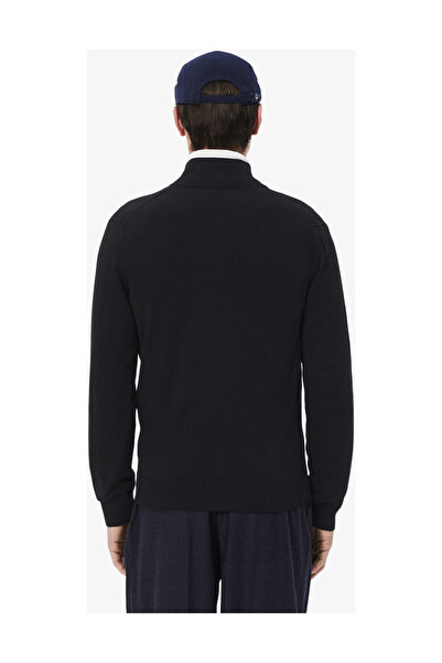 Lacoste Μαύρο βαμβακερό ανδρικό πουλόβερ AH1957-00-031