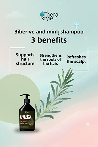 Thera Style Rosemary & Mint Shampoo Anti-Hair Loss Booster 500ml