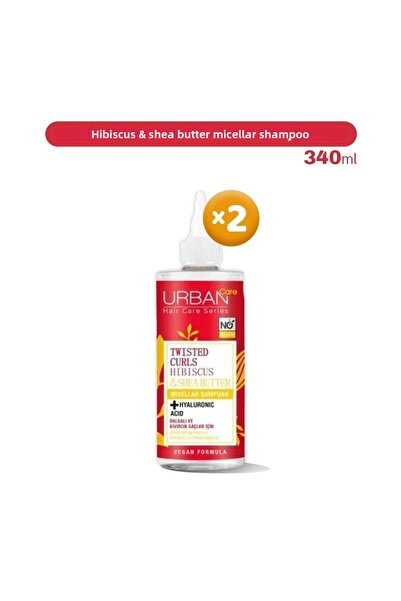 Urban Care شامبو ميسيلار بنسيج الكركديه والشيا - 340 مل × 2
