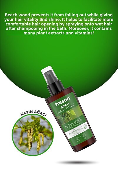 Tresan 300ml Tresan K.wood Extract Volumizing Care Shampoo - 125 Ml Hair Tonic