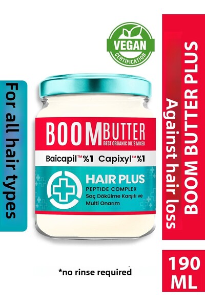 BOOM BUTTER زيت بيكابيل 1% بيكابيل 1% كابيكسل المغذي للعناية بالشعر 190 مل