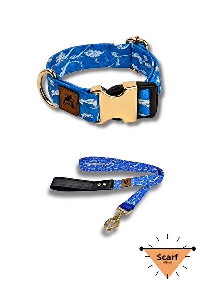 UTDpet طقم طوق وشريط شحن للكلاب من Waves (مع وشاح هدية)