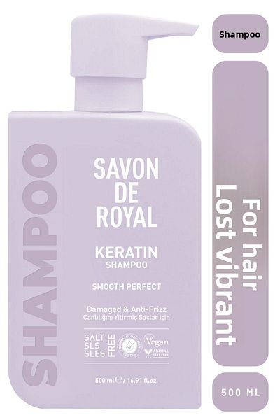 Savon De Royal شامبو المعجزة 500 مل |   الشعر الذي فقد حيويته |   ناعمة فعالة |   زيت الكيراتين