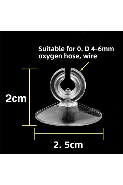 Choice 5 قطع بيضاء من أكواب الشفط لحوض السمك لأنابيب خط الهواء مقاس 4 مم وحام...