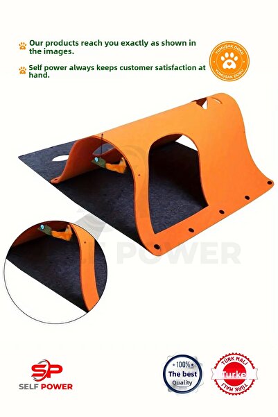 Self Power Influential Cat Tunnel Play Mat - Play Set with Kittens, Kittens and Rabbits