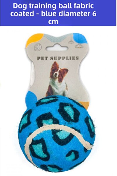 ZETCONCEPT كرة تدريب للكلاب مطلية بالقماش (قطر 6 سم) متينة - في كرة تنس صلبة