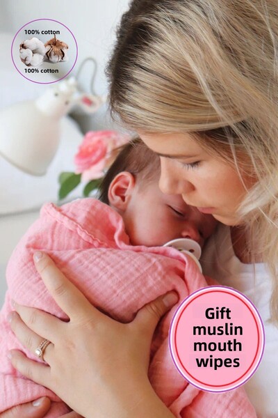 LusnikaStore Muslin Blanket Baby & Kids Muslin Blanket 100% Cotton New Season 100CMX100CM