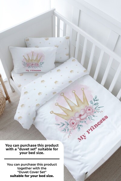 Tuğba Kuğu Baby Size Fitted Sheet Set - for Baby Series - Little Princess