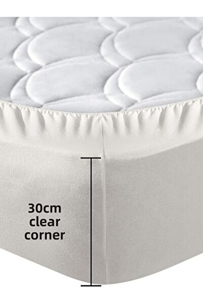 Artiva Home Collection Fitted Elastic Sheet 100% Cotton Combed Fabric Single/Double/Oversize